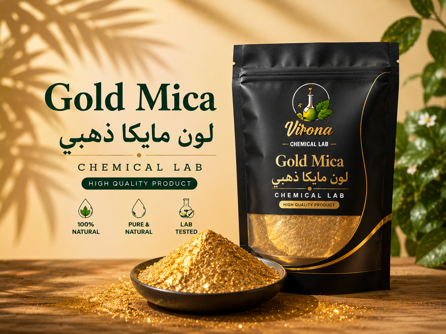 gold mica لون مايكا ذهبي 20 جرام