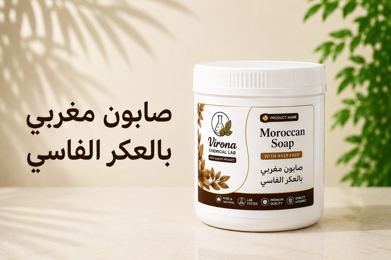moroccan soap red صابون مغربي  بالعكر الفاسي